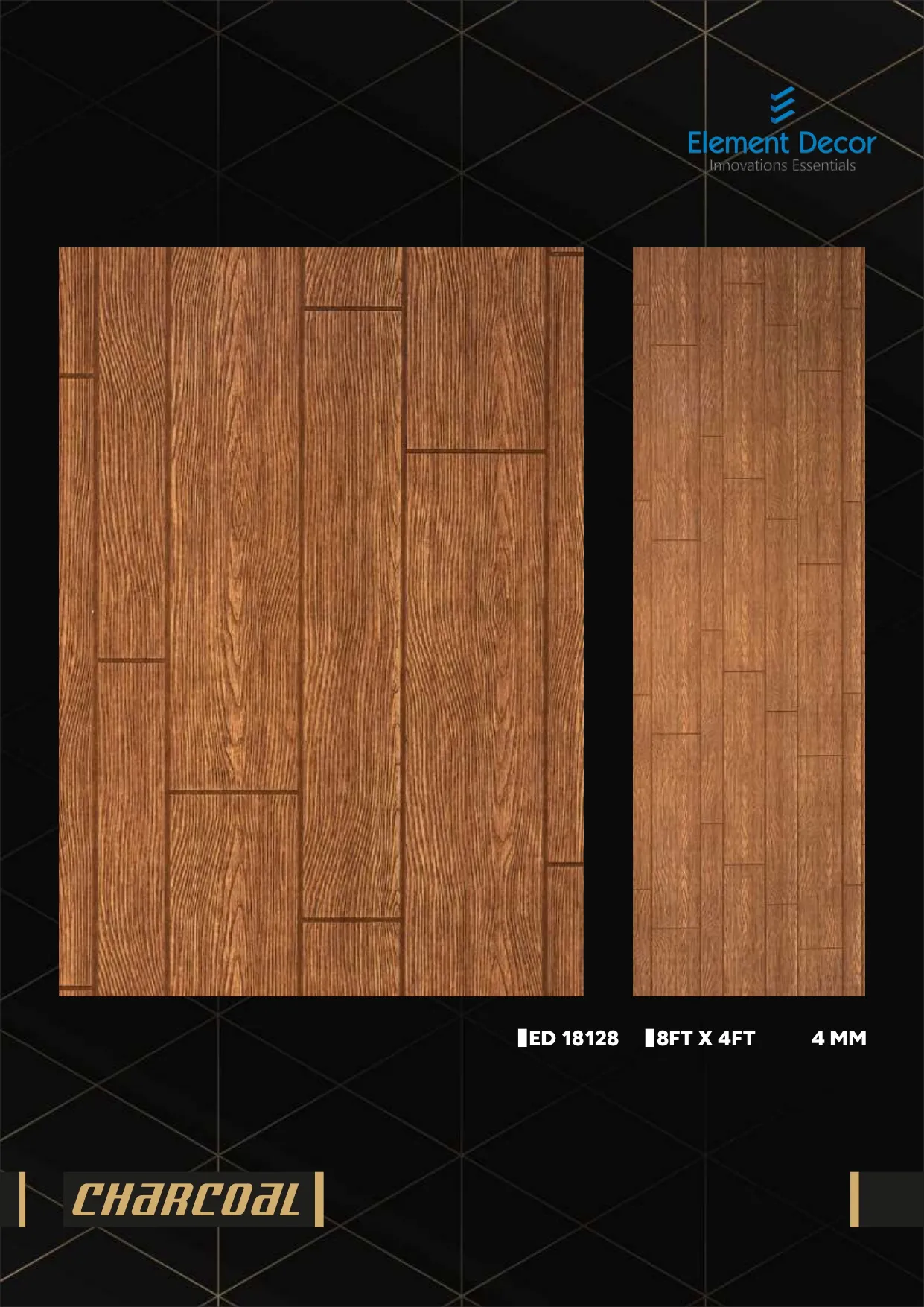 ED 18128 Charcoal Wall Louver - Efficient Airflow Control