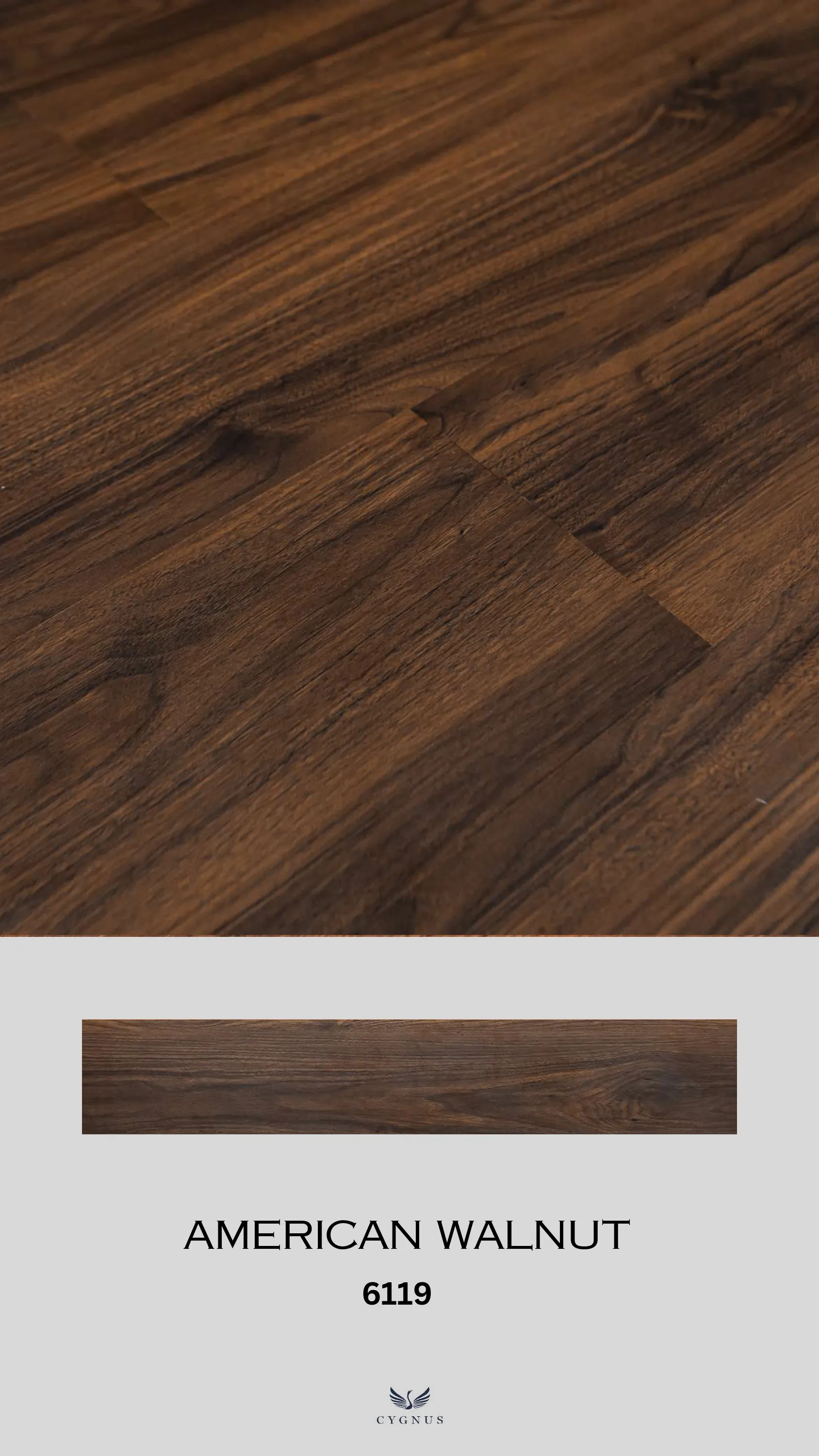 AMERICAN WALNUT 6119 WS Folium Laminate Flooring - Durable & Stylish