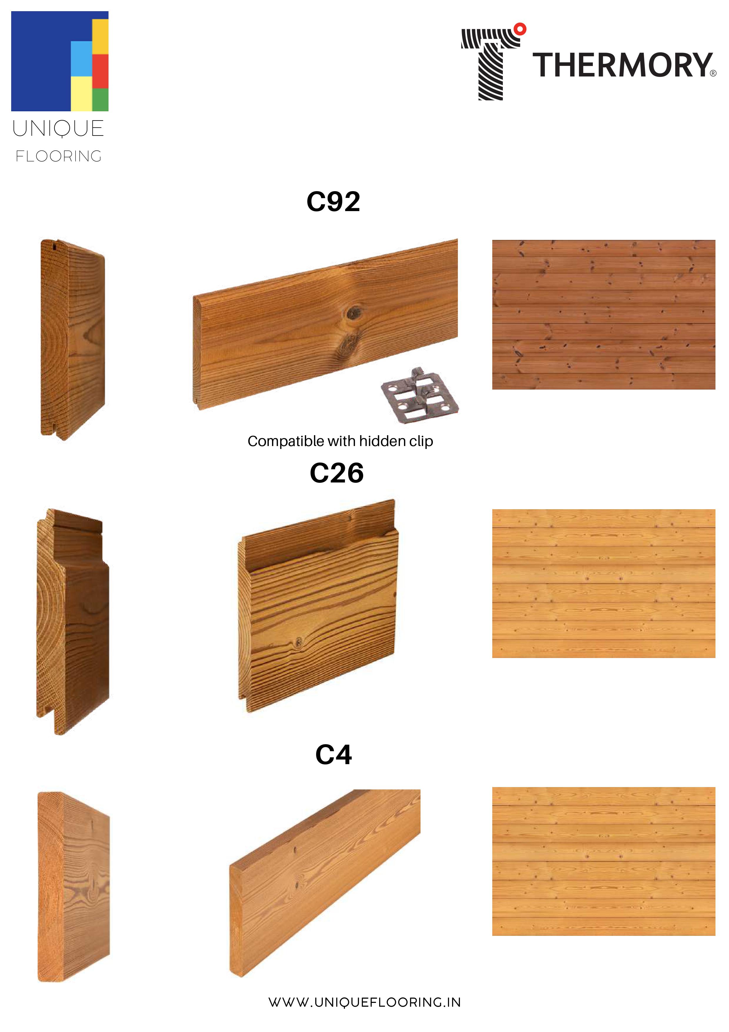 Thermo Pine Cladding Panels 115x20 / 140x20 / 92x20