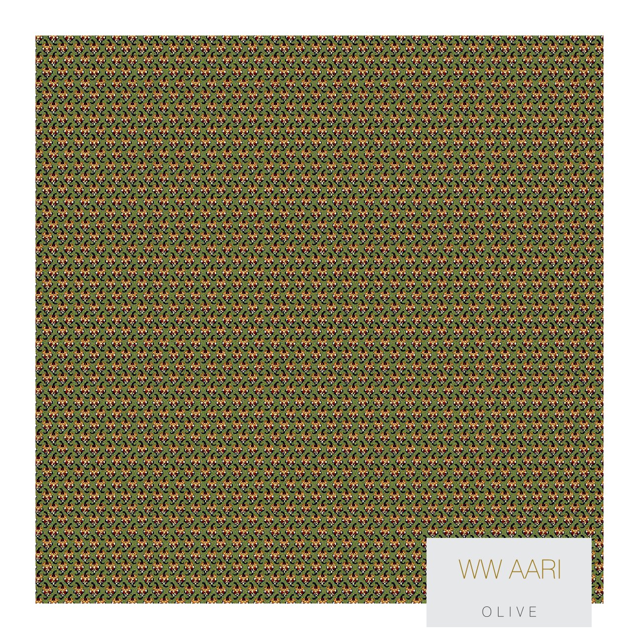 Divine Wilton Aari Carpet Roll - Olive