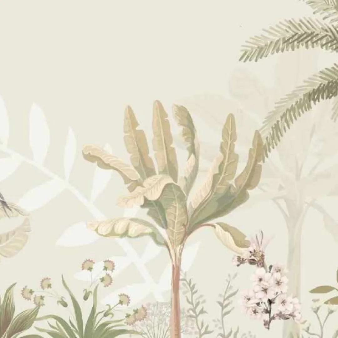 Verdant Paradise Tropical Wallpaper - Customized Home Decor
