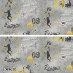 Elevate Spaces with ED22036 Sports Addiction Wallpaper