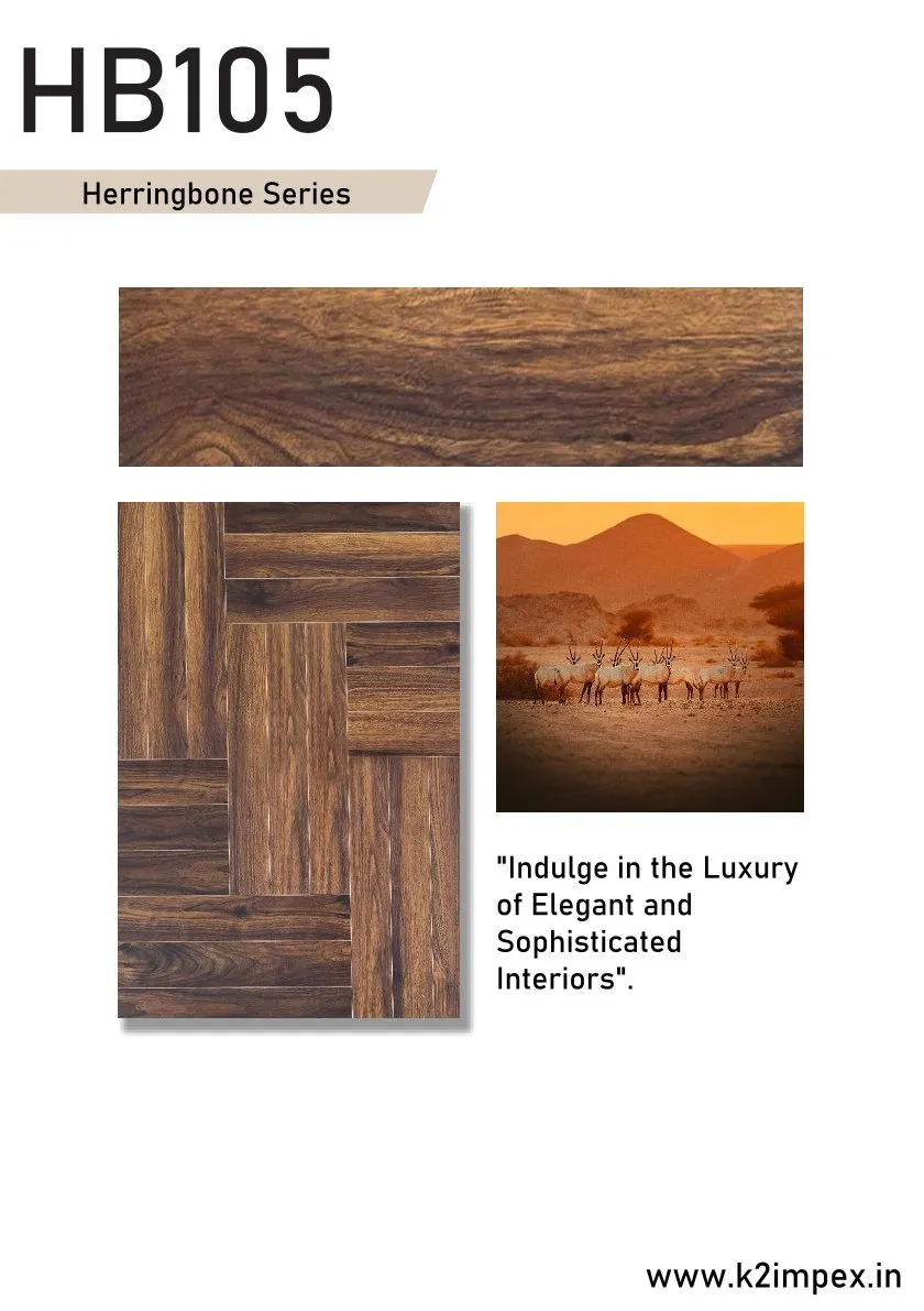 HB105 Galgoo Herringbone Laminate Flooring 8mm