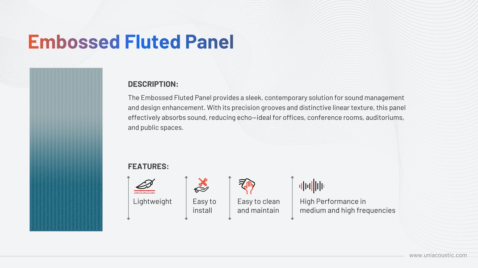 SolarBrite Embossed Fluted Panel – Durable & Stylish