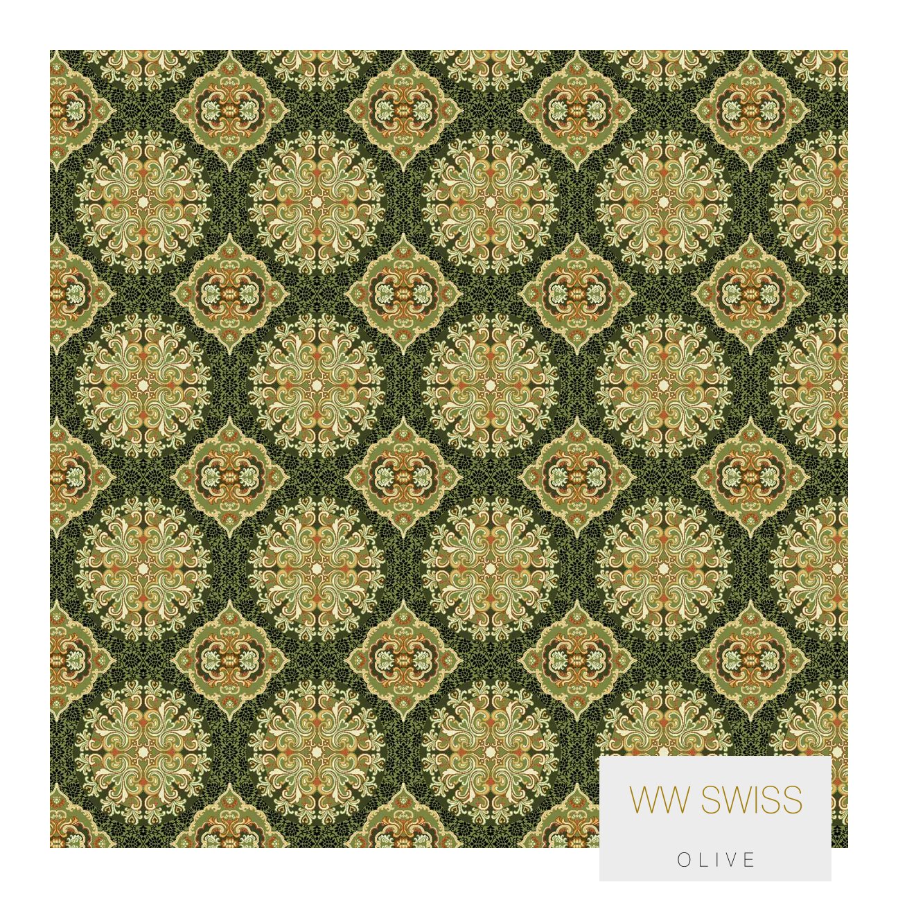 Divine Wilton Smart Swiss Carpet Roll - Olive