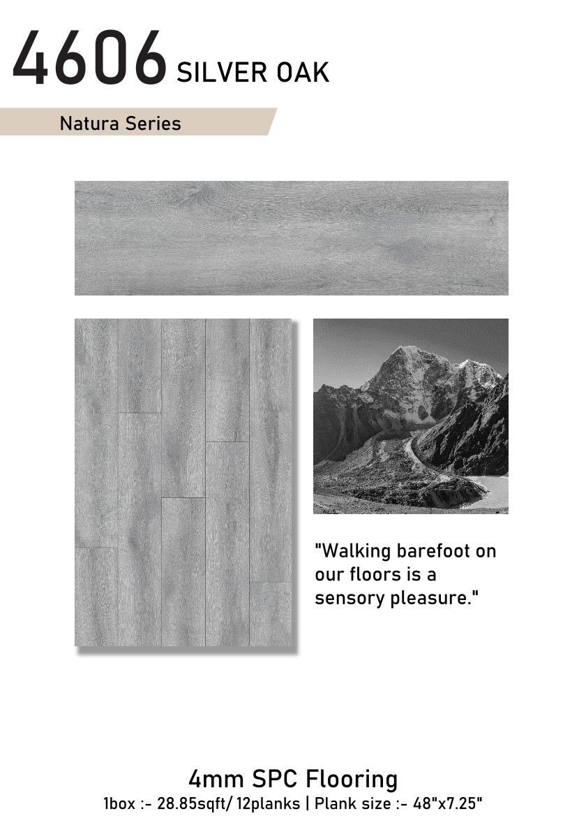 4606  SILVER OAK Galgoo Natura 4mm Laminate Flooring