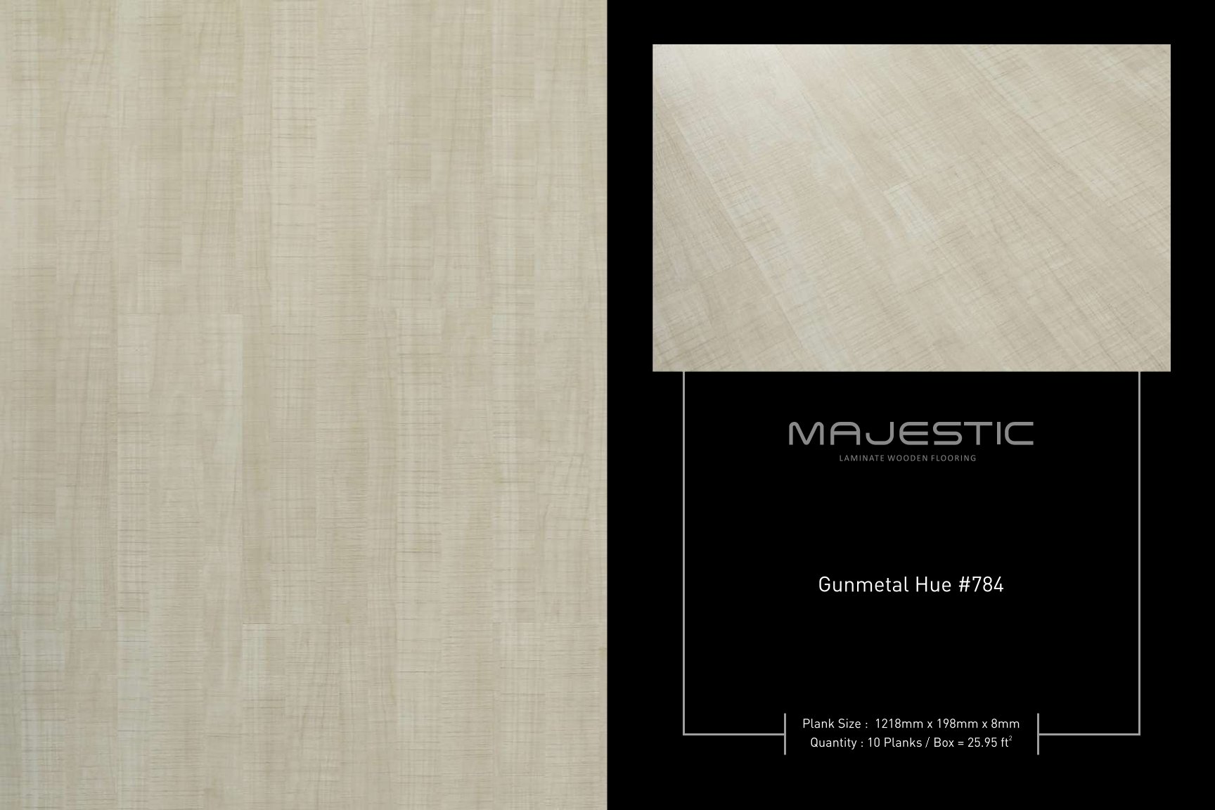 Gunmetal Hue #784 Majestic Lamiwood Laminate Flooring