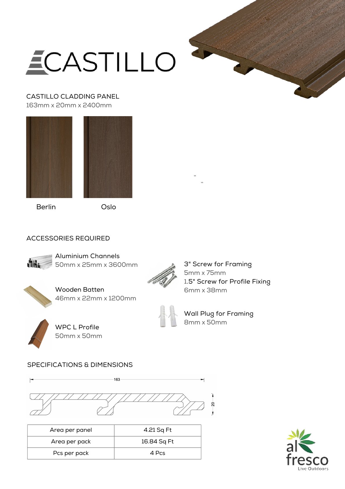 CASTILLO Wonderwood Wall Cladding – Stylish & Durable Panels
