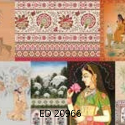 ED 20966 Ethnic Creation Wallpaper - Unleash Cultural Elegance on Your Walls