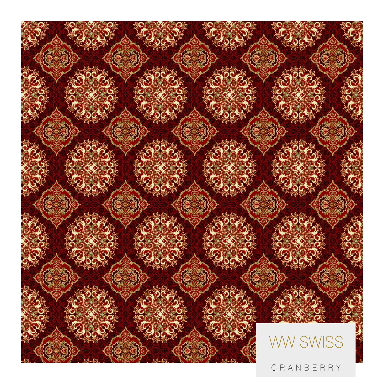 Divine Wilton Smart Swiss Carpet Roll - Cranberry