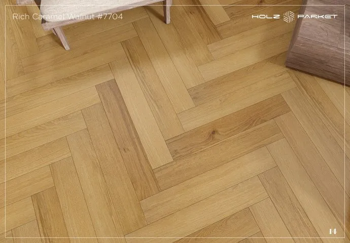 Rich Caramel Walnut #7704 - Lamiwood Laminate Flooring