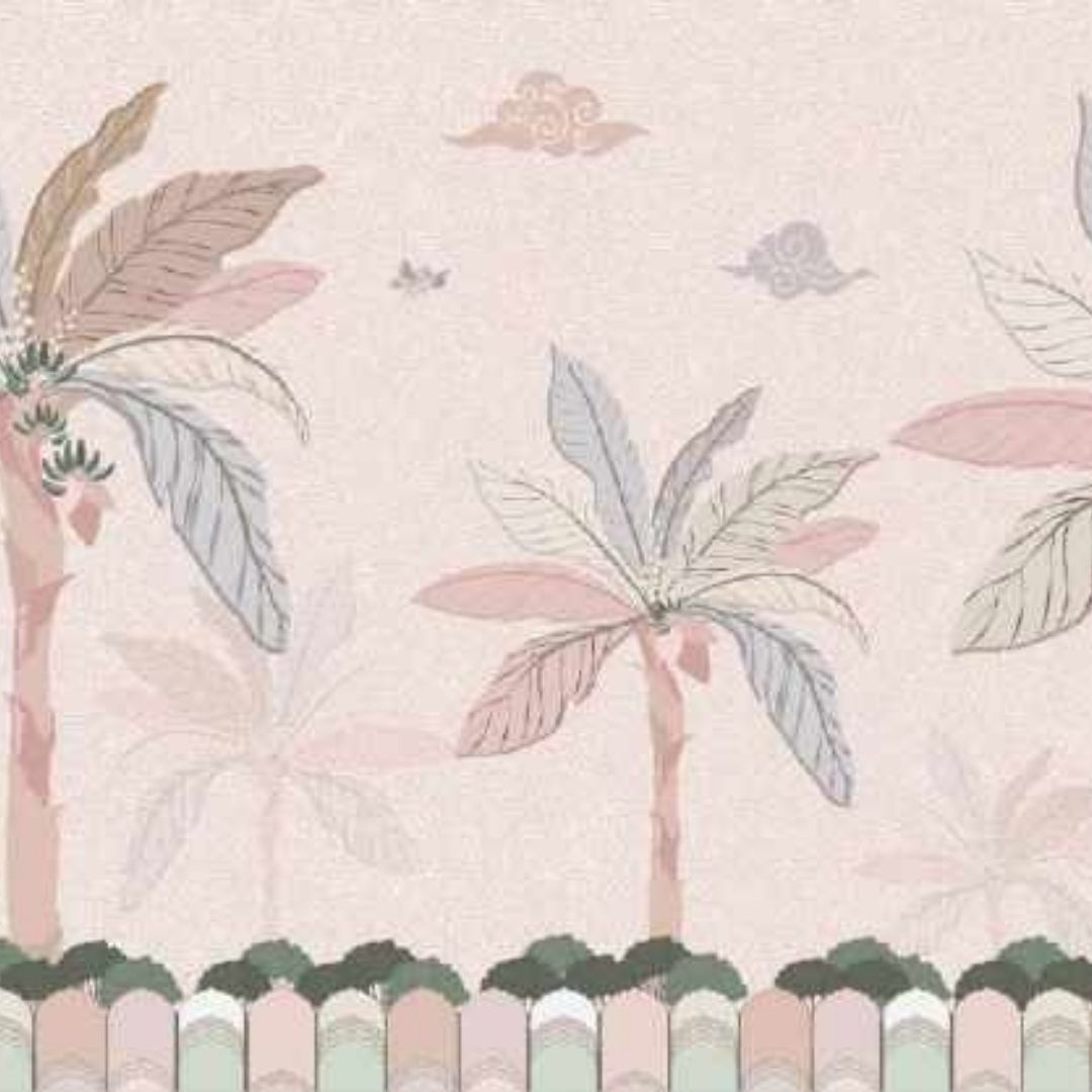 Exotic Tree Tropical Wallpaper - Customized Décor Delight