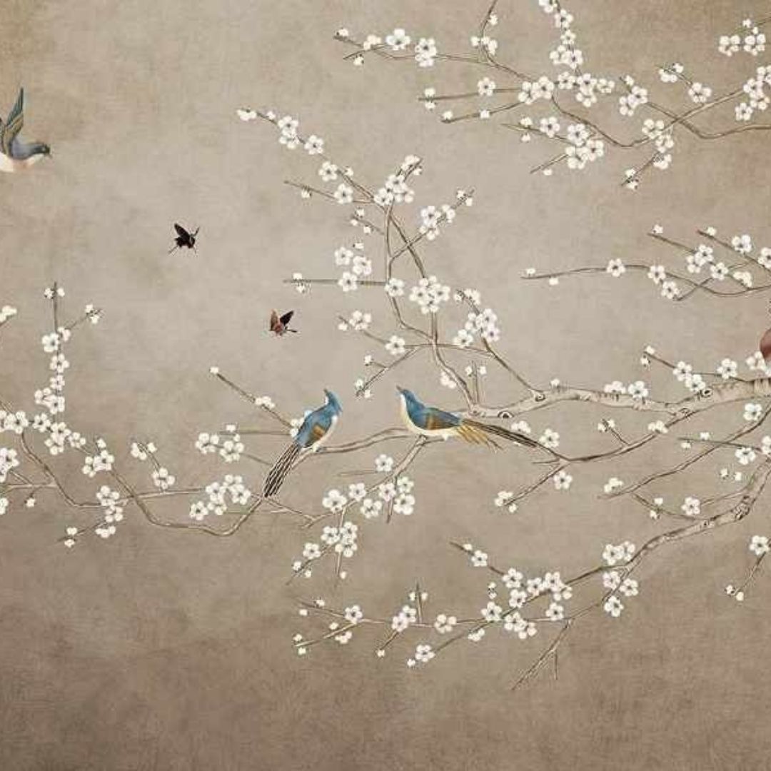 Cherry Blossom Tropical Wallpaper Collection - Exquisite Custom Designs