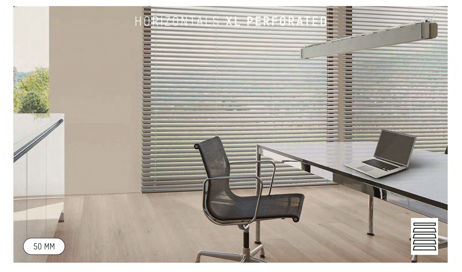 Mac Metal Venetian Blind - XL Perforated 50mm Collection