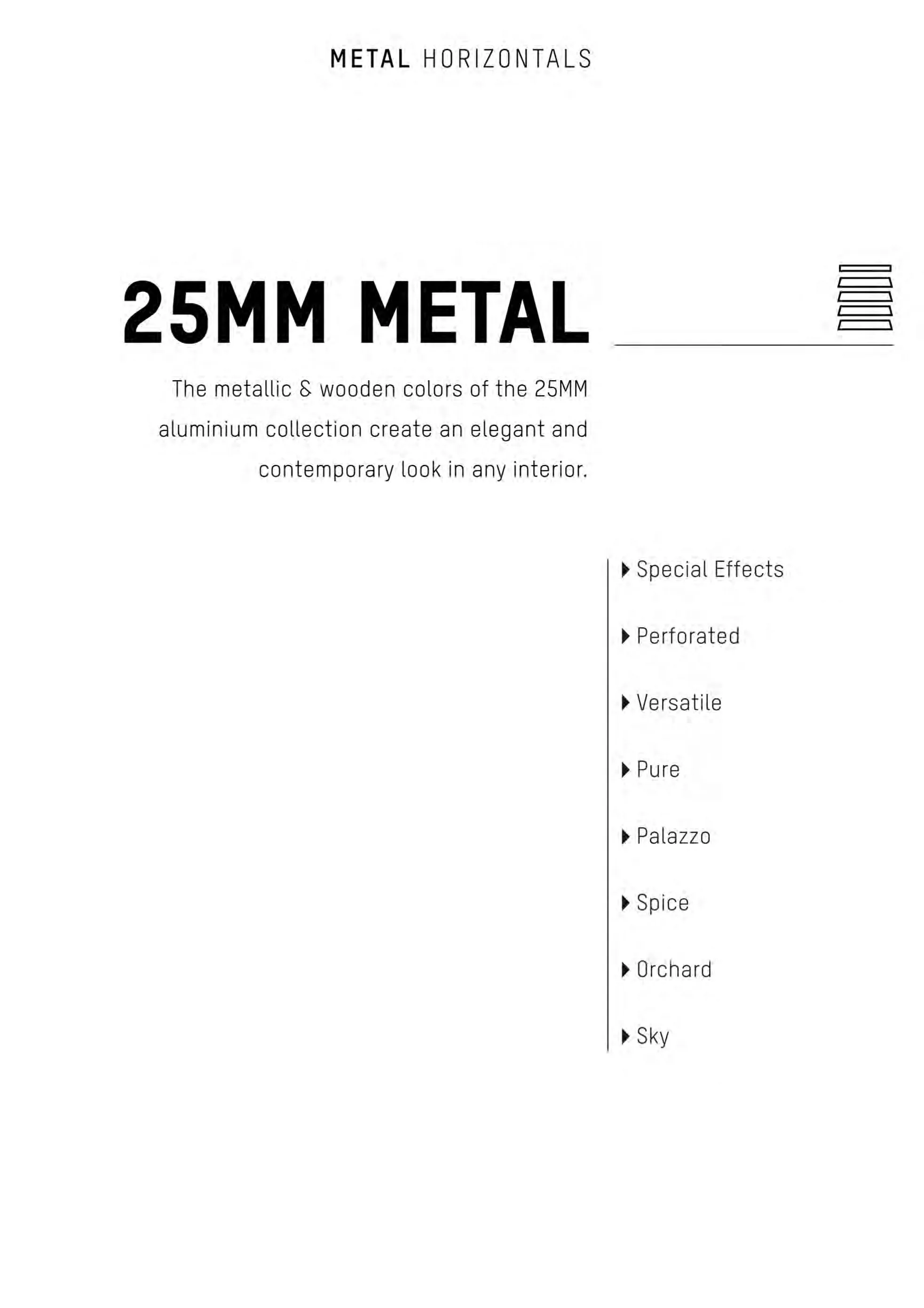 Mac Metal Venetian Blind - Sky 25mm Collection