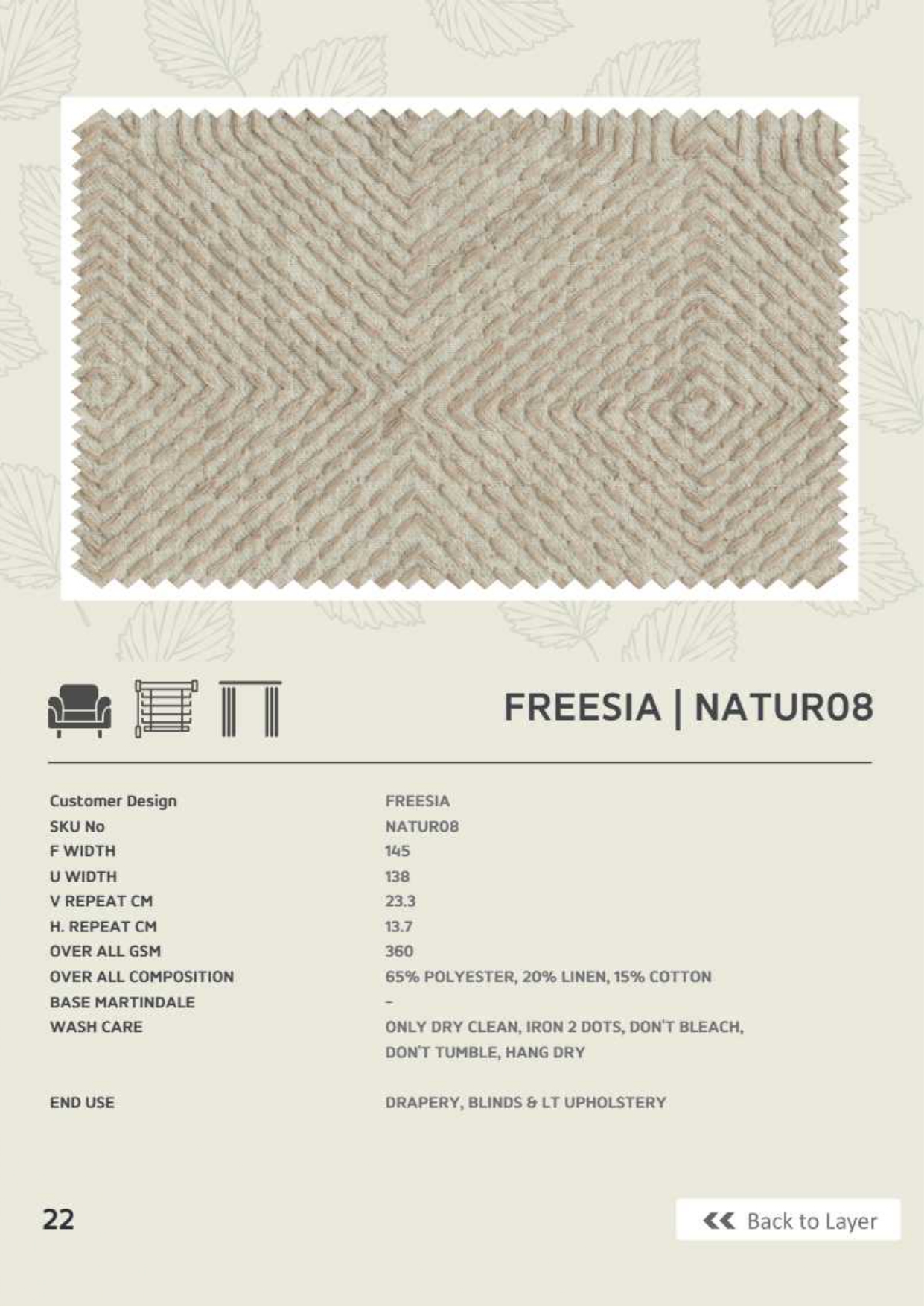 Freesia - AP : Adore Embroidery Fabric