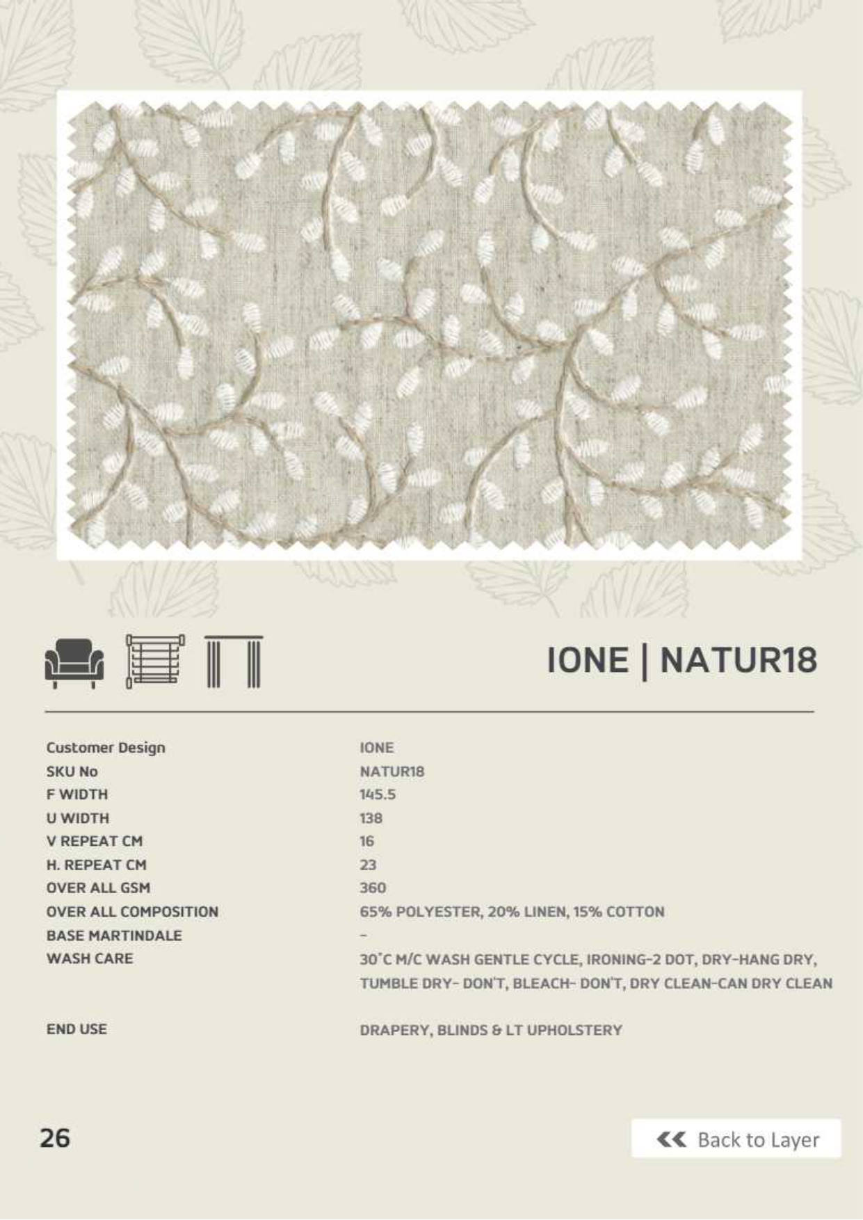 Ione - AP : Adore Embroidery Fabric