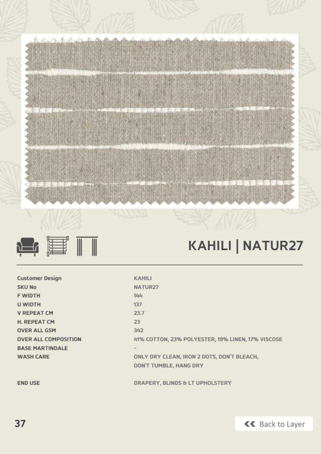 Kahili - AP : Adore Embroidery Fabric