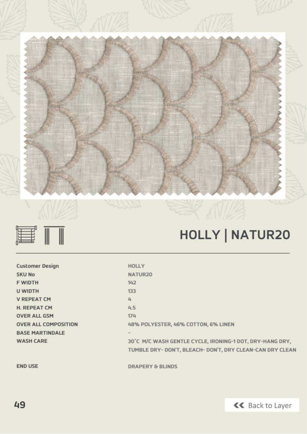 Holly - AP : Adore Embroidery Fabric