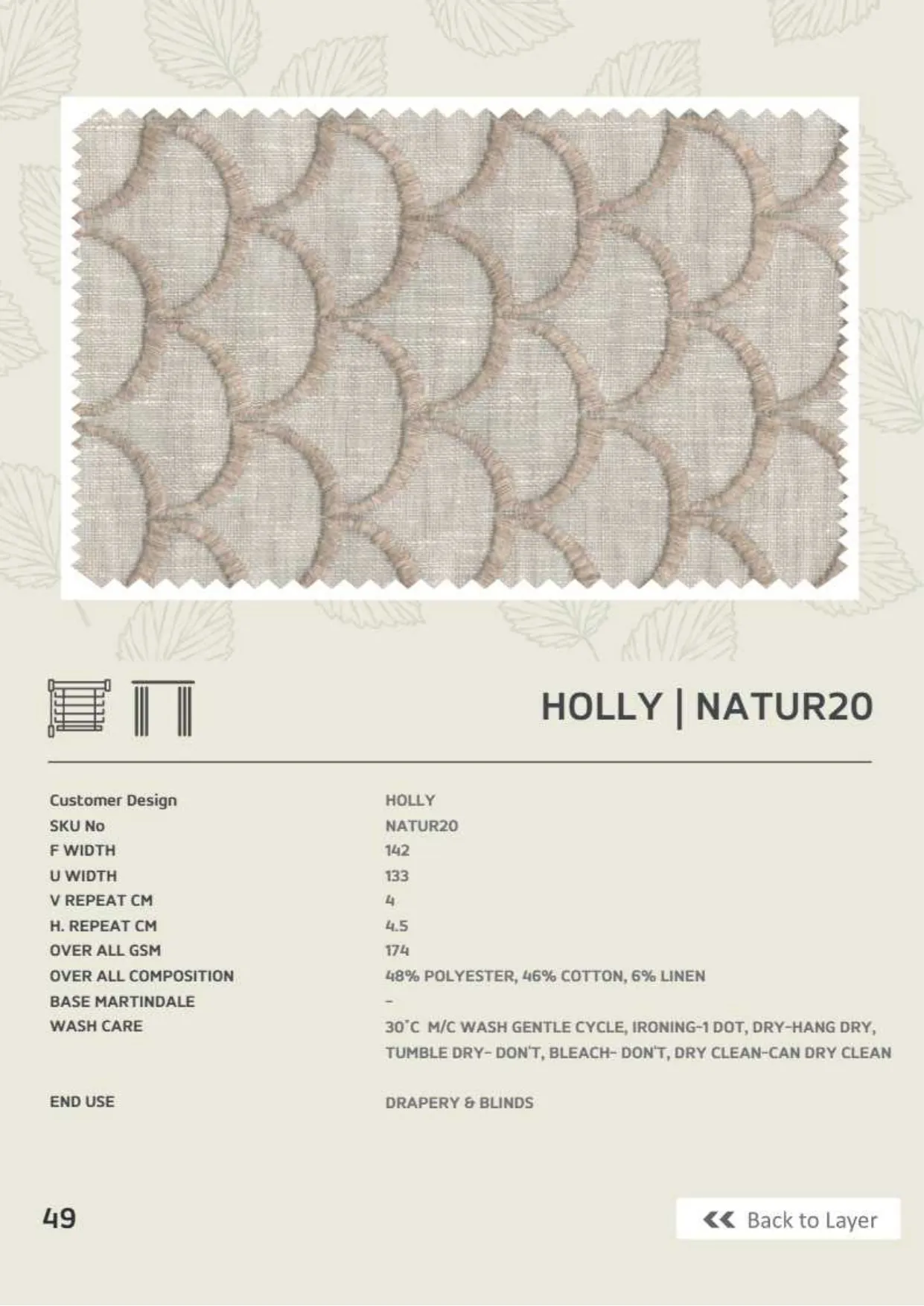 Holly - AP : Adore Embroidery Fabric
