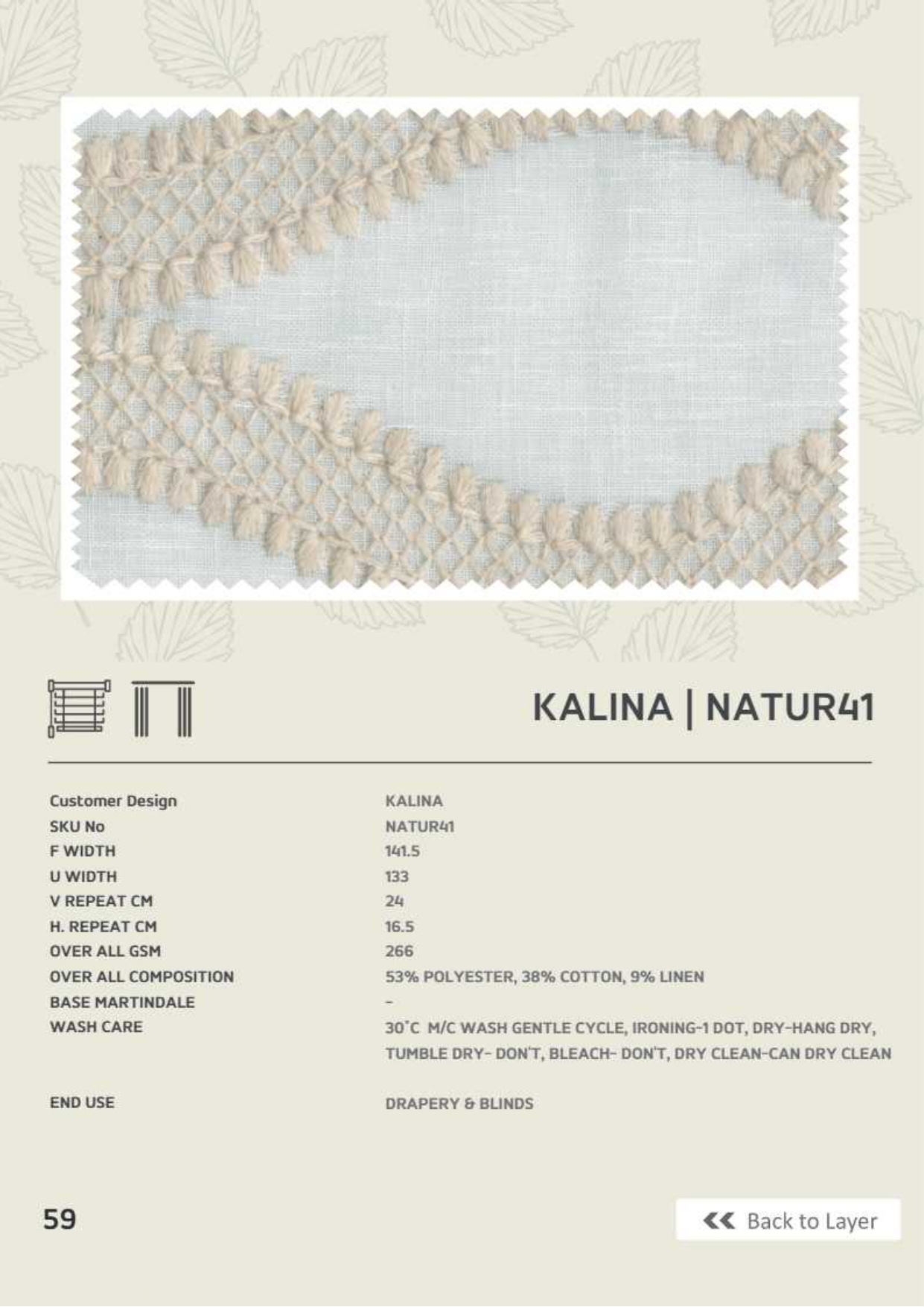 Kalina - AP : Adore Embroidery Fabric