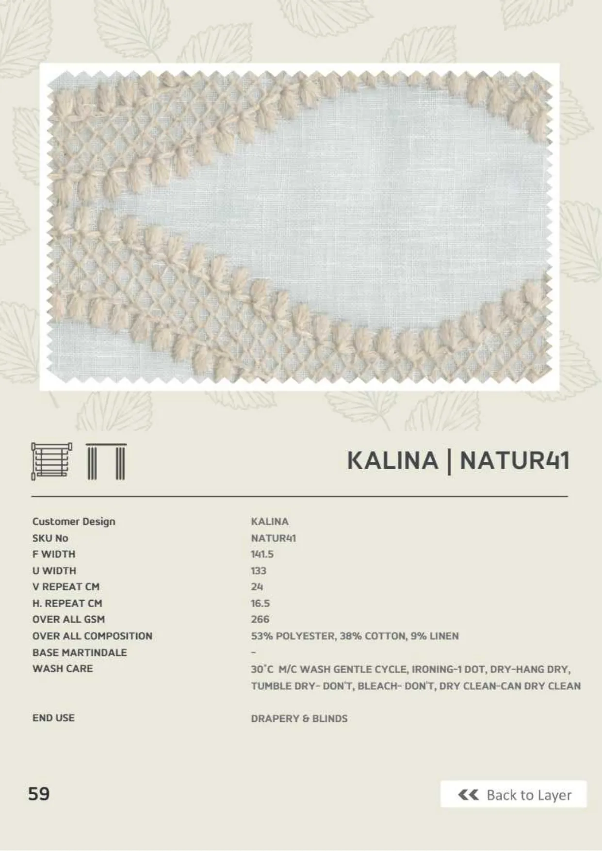 Kalina - AP : Adore Embroidery Fabric