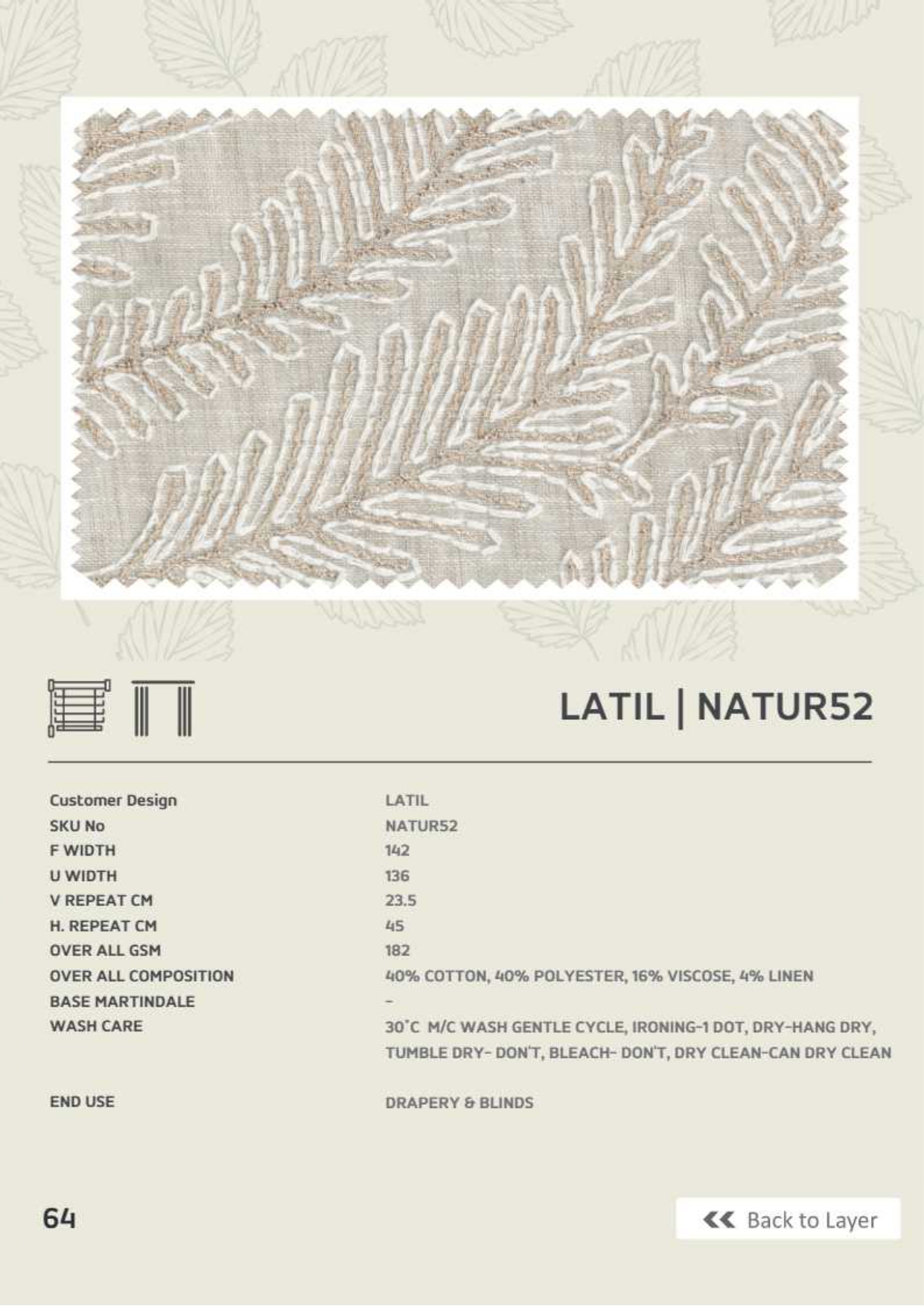 Latil - AP : Adore Embroidery Fabric