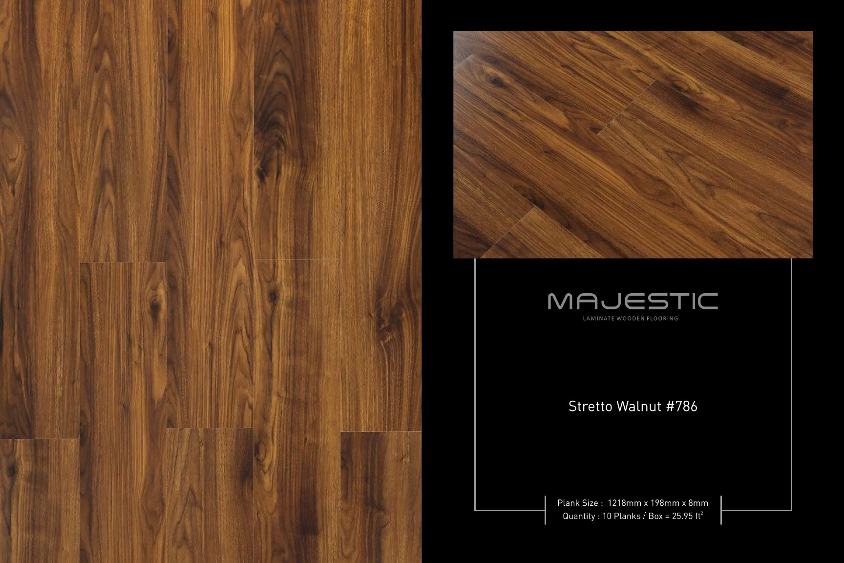 Stretto Walnut #786 Majestic Lamiwood Laminate Flooring