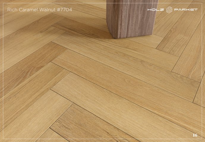Rich Caramel Walnut #7704 - Lamiwood Laminate Flooring