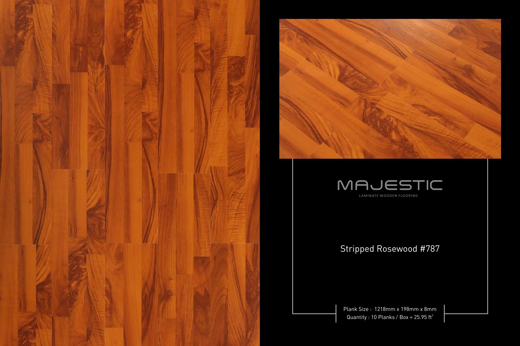 Stripped Rosewood #787 Majestic Laminate Flooring