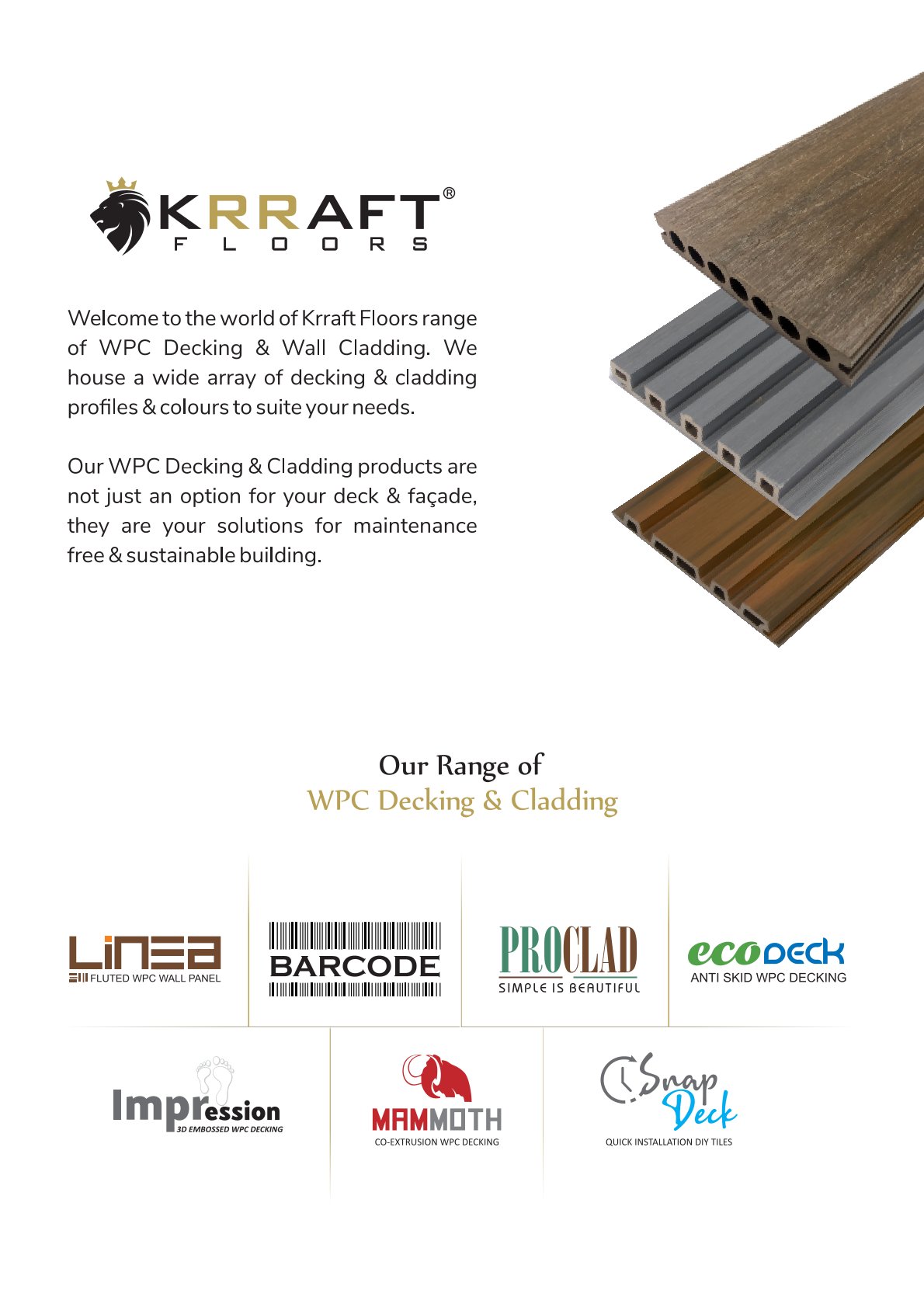 Durable WPC Decking – Krraft Floor