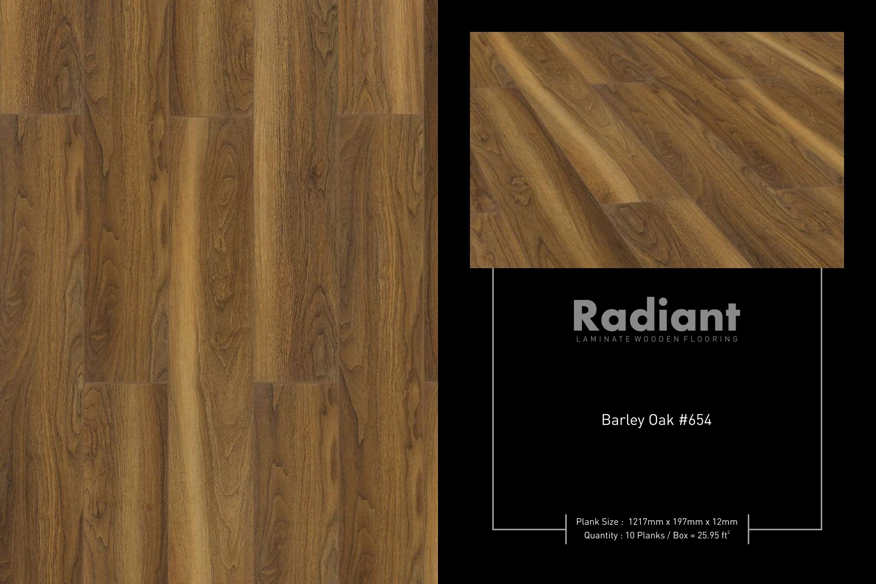 Barley Oak #654 Radiant Laminate Wood Flooring