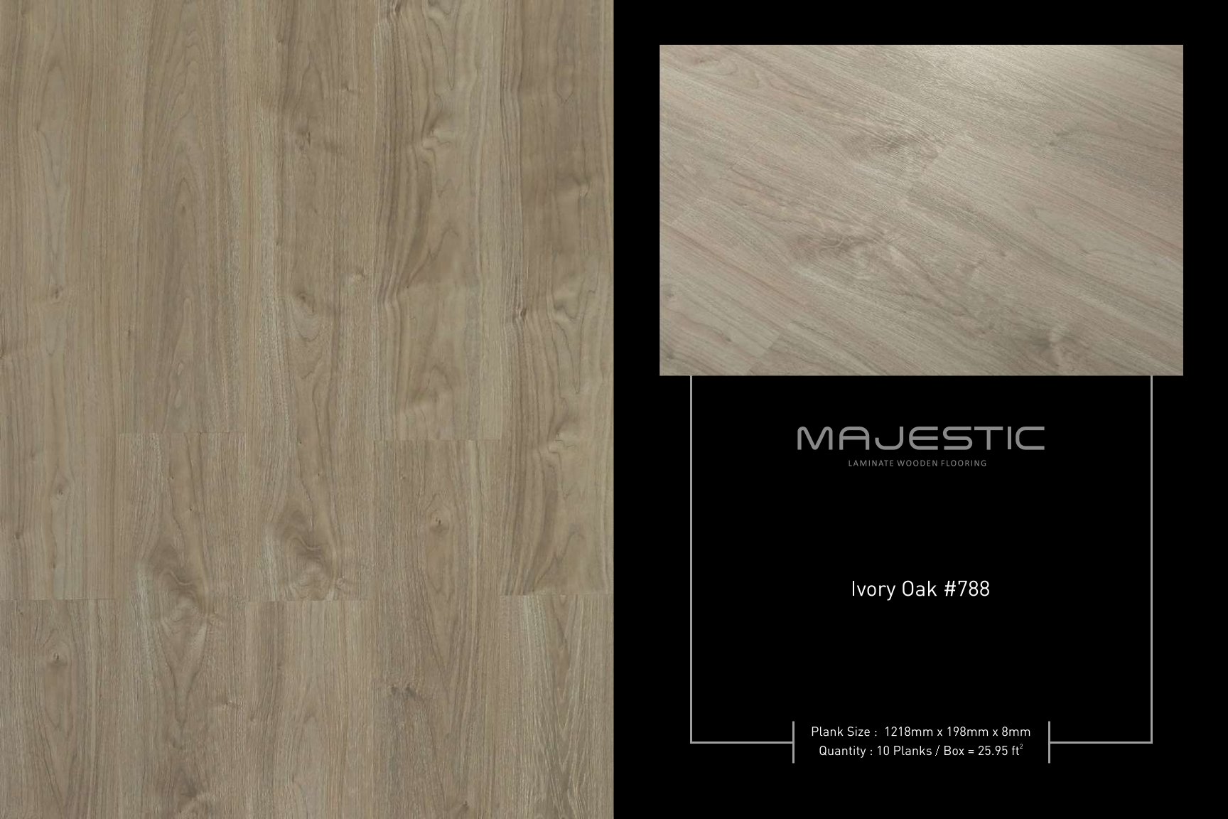 Ivory Oak #788 Majestic Lamiwood Laminate Flooring