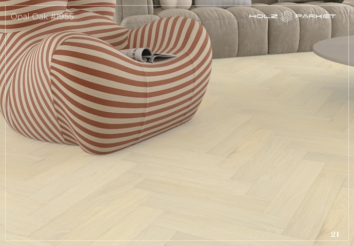 Kaara Lamiwood 8mm Herringbone Flooring – Opal Oak #1955