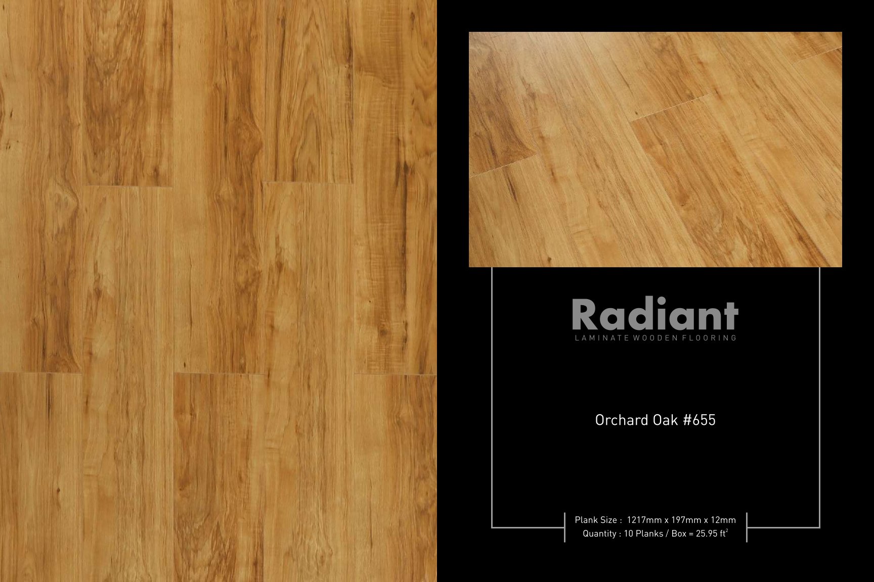 Orchard Oak #655 Radiant Laminate Wood Flooring