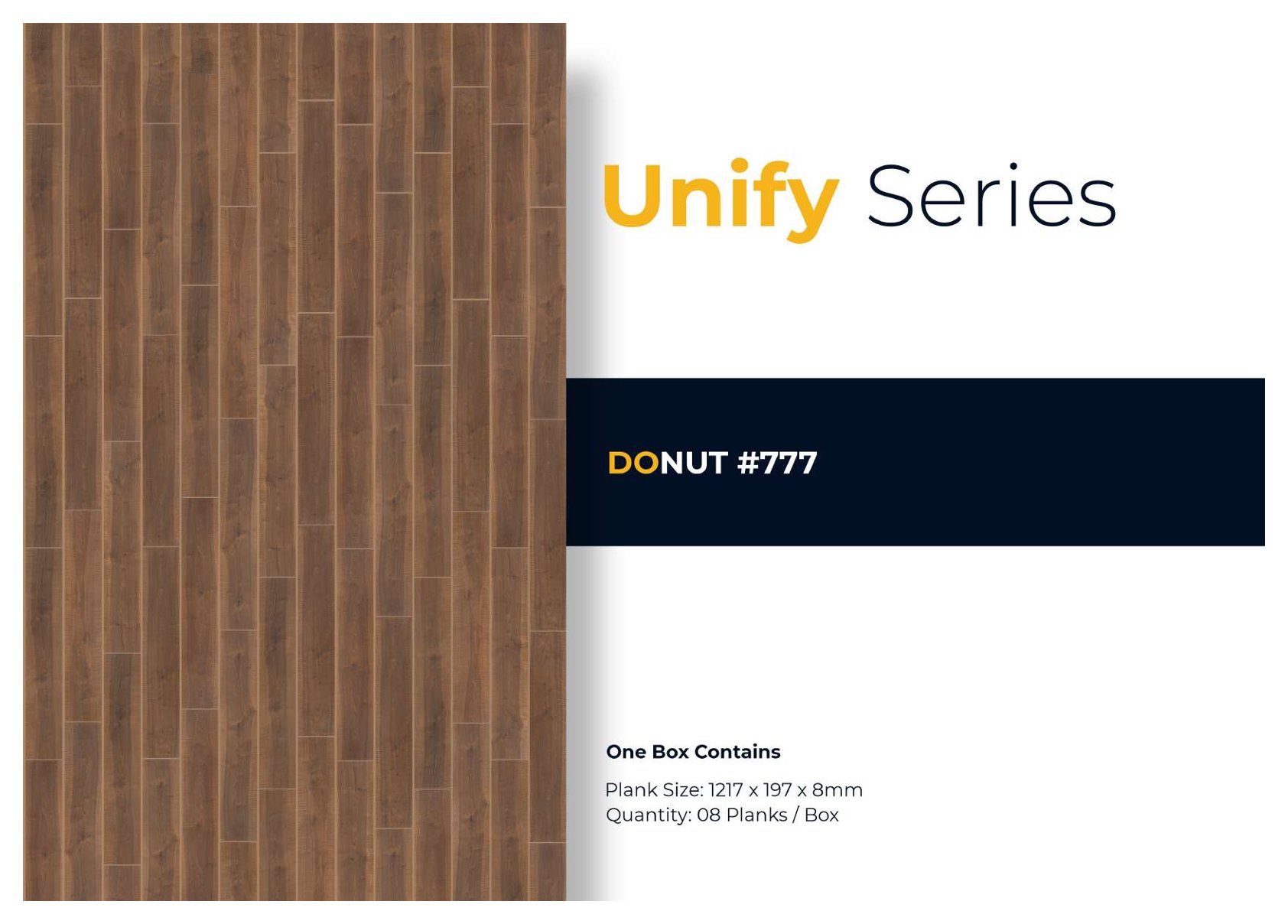 DONUT #777 Unify Waterproof Lamiwood Laminate Flooring 8MM