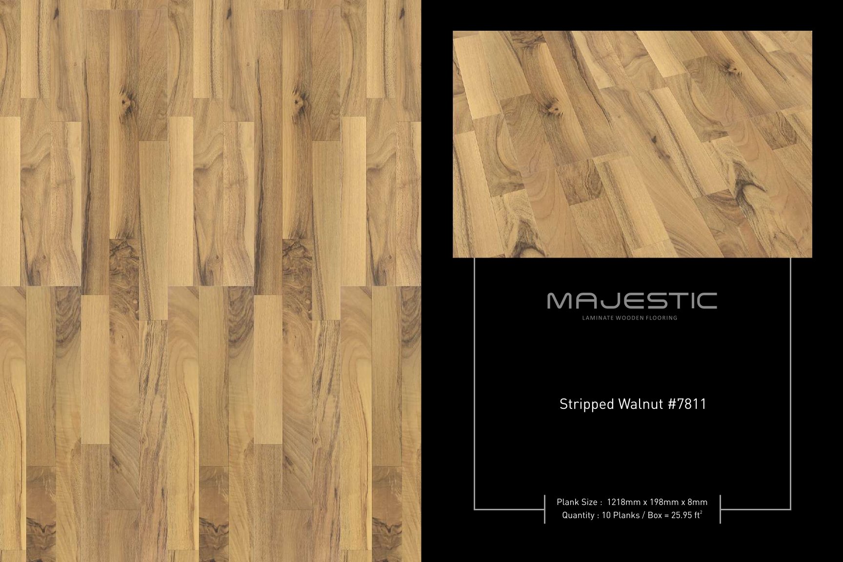 Stripped Walnut #7811 Majestic Laminate Flooring