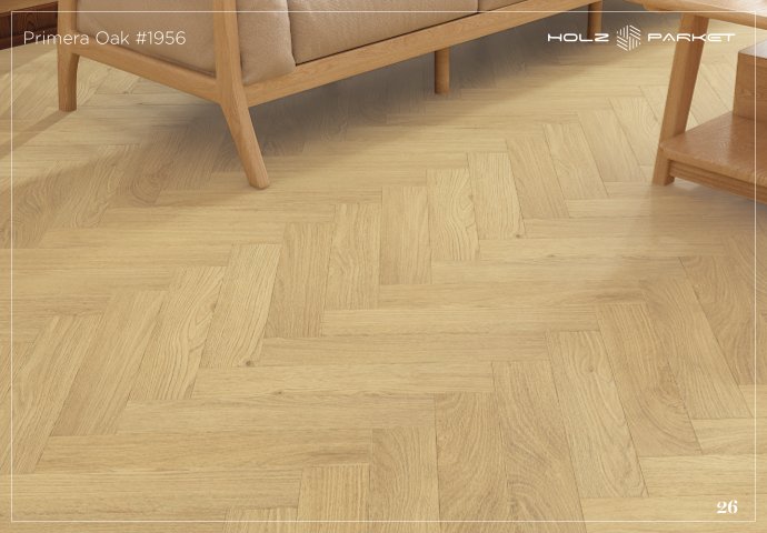 Kaara Lamiwood 8mm Herringbone Flooring – Primera Oak #1956