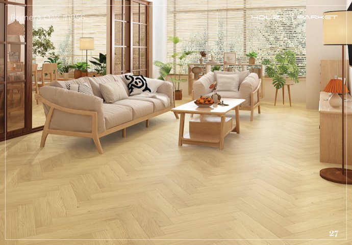 Kaara Lamiwood 8mm Herringbone Flooring – Primera Oak #1956