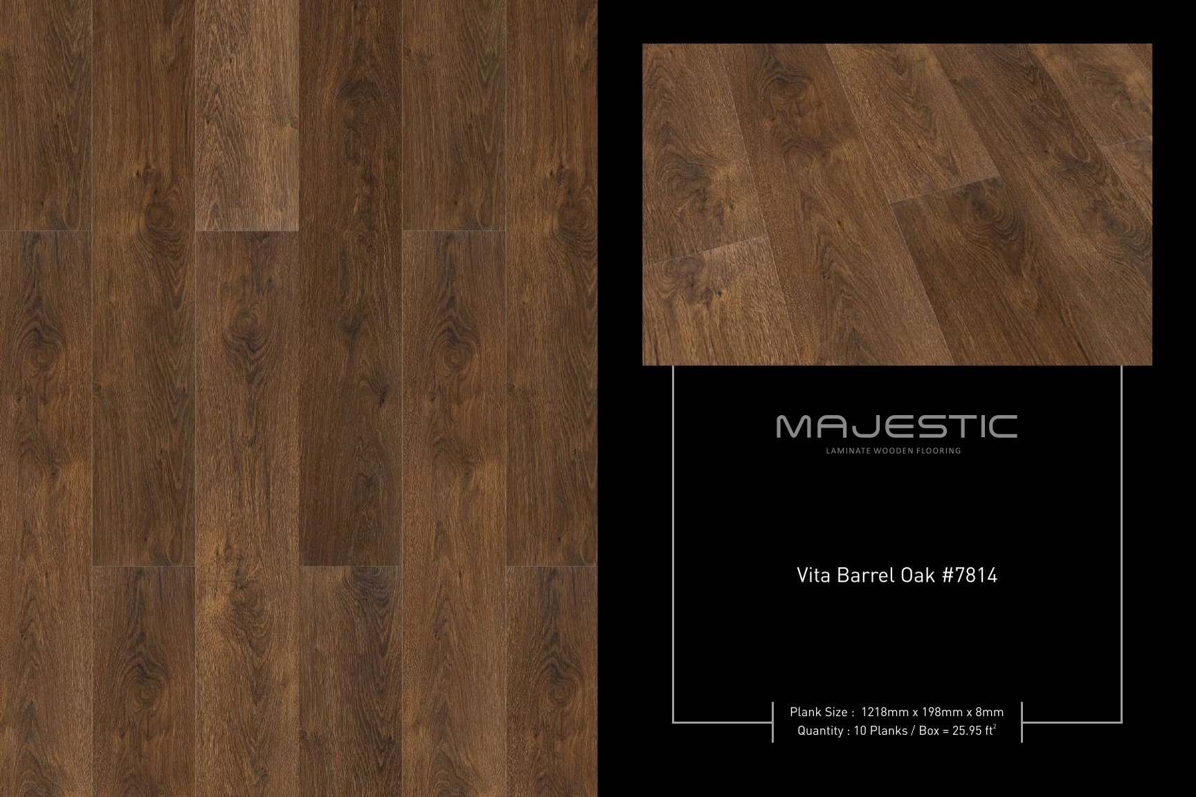 Vita Barrel Oak #7814 Majestic Lamiwood Laminate Flooring