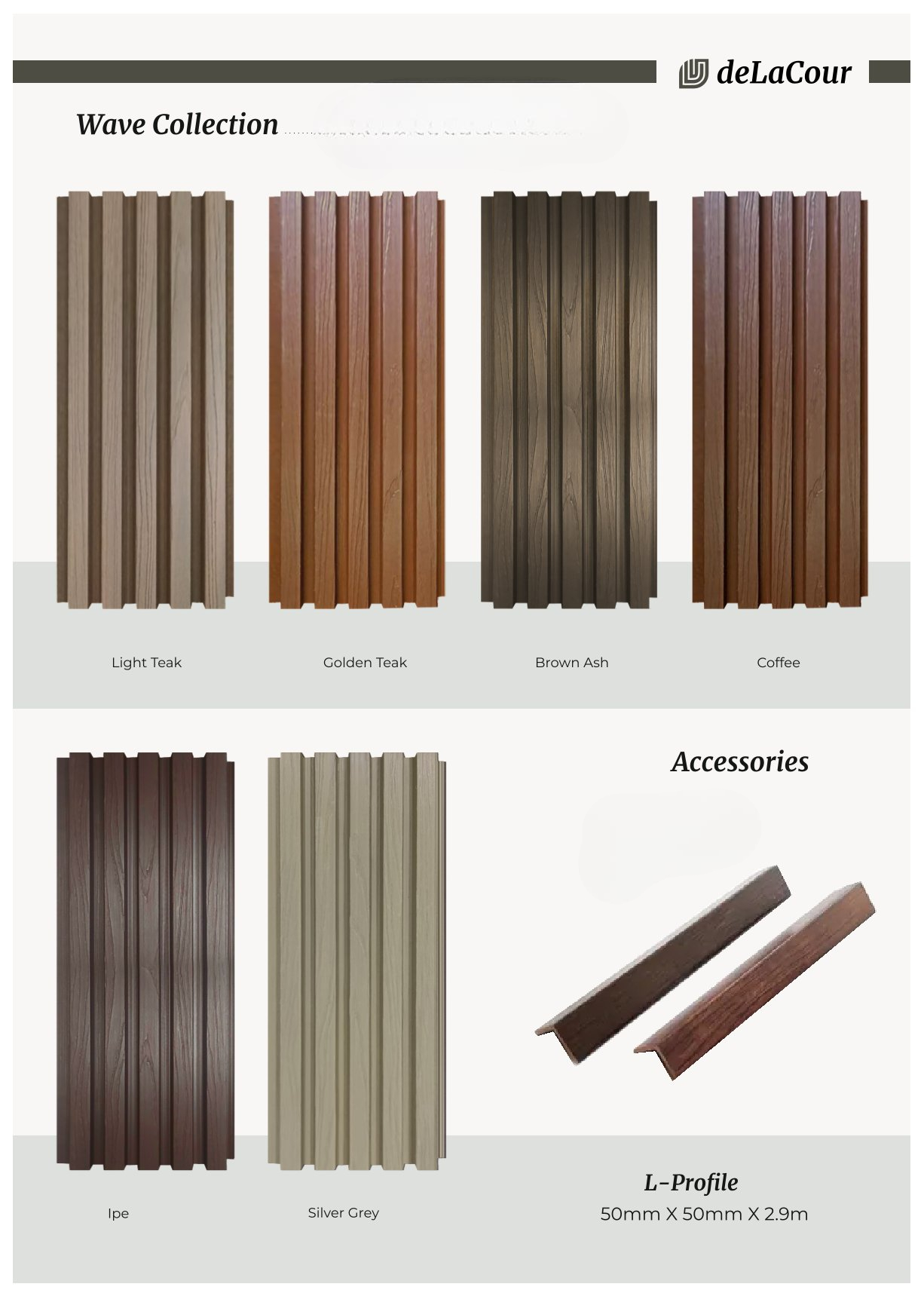 deLaCour WPC Louvers – Stylish & Durable Panels