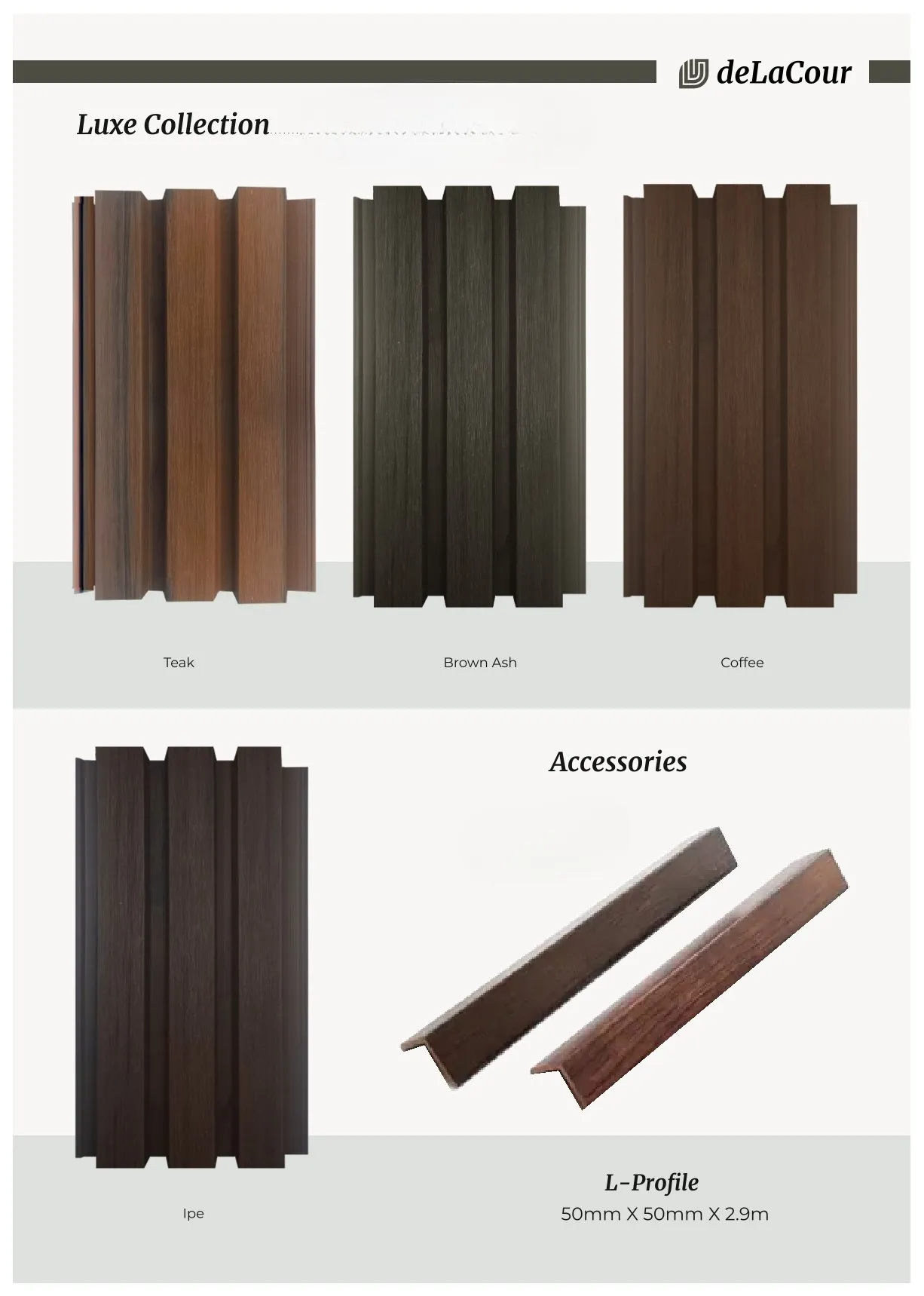 WPC Wall Cladding Panels – 219mm x 26mm x 2900mm