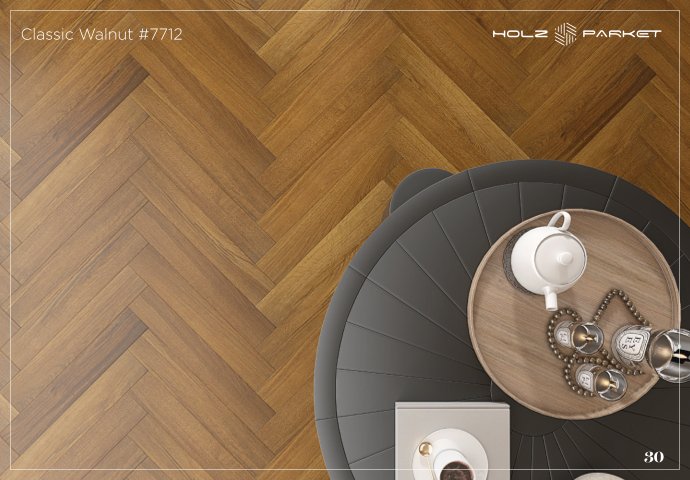 Classic Walnut #7712 Lamiwood Laminate Flooring