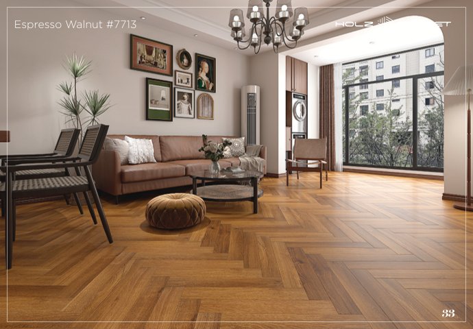 Espresso Walnut Laminate Wood Flooring - Livanti #7713