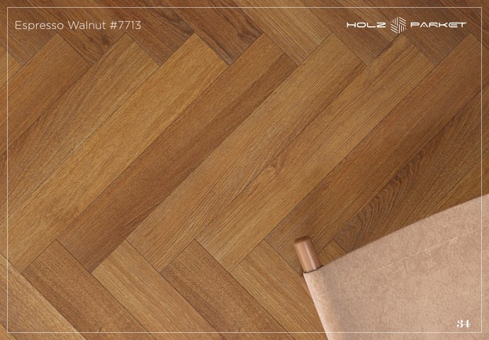 Espresso Walnut Laminate Wood Flooring - Livanti #7713