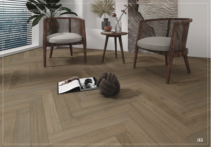 Umber Mystique #7908 HB Intrigue Laminate Flooring 8mm