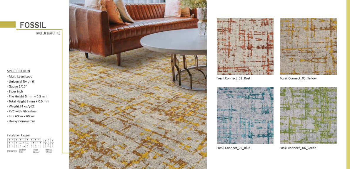 Vito Floor Modular Carpet Tile 2-3-5-6 – Durable & Stylish