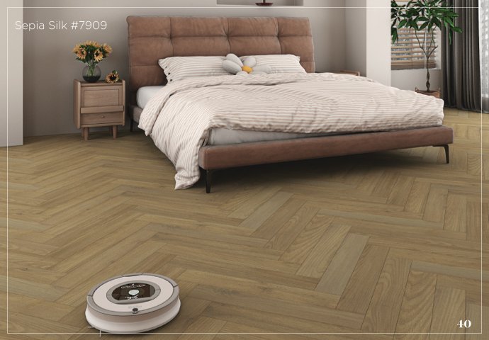 Sepia Silk HB Intrigue Lamiwood Laminate 8mm Flooring