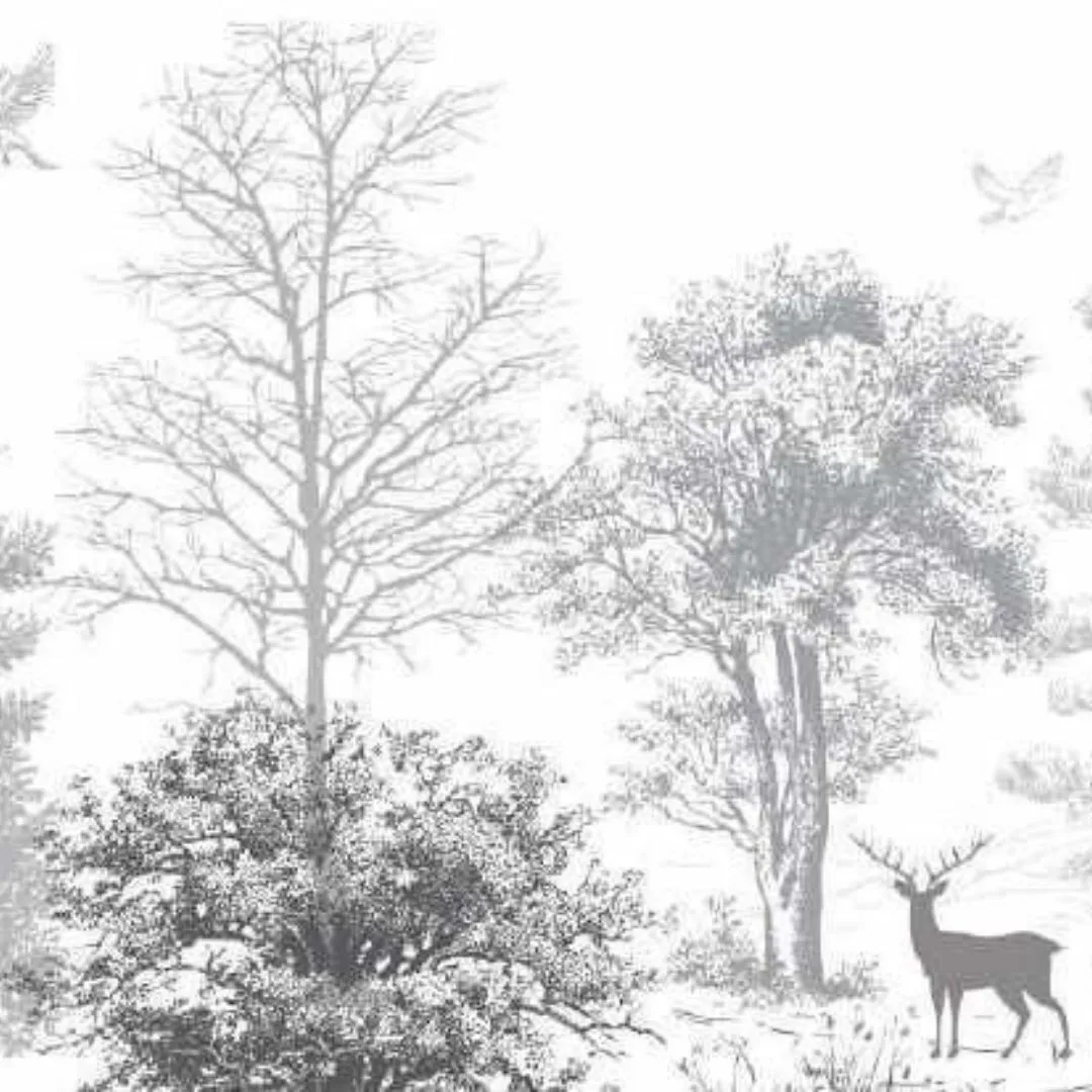 Bellewood Deer Tropical Wallpaper - Exquisite Customized Collection