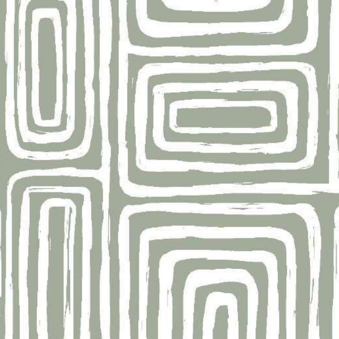 Abstract Maze Wallpaper - Modern Geometric Wall Decor